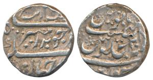 Aurangzeb, Silver Rupee, Chinapatan Mint, RY 48 (Unlisted in Prid, KM A289). Very Fine+.