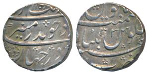 Aurangzeb, Silver Rupee, 11.43g, Nusratabad Mint, AH 1101/33 (KM 300.68). About Extremely 