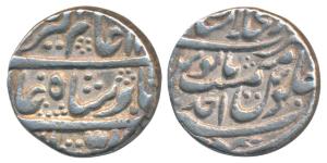 Alamgir II (AH 1167-1173; 1754-1759 AD), Silver Rupee, 11.32g, Shahjahanabad Mint, RY Ahd 