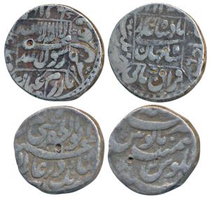Shah Jahan, Silver Rupee, 11.17g, Patna Mint, RY 6, legend within square area on four side