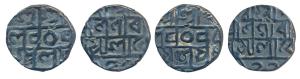 Prana Narayana (SE 1555-1588; 1633-1666 AD), Silver ½ Tanka (2), with date RS 144/147. Ver