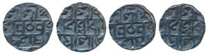 Prana Narayana, Silver ½ Tanka (2), Cross mark below ‘na’ of Narayana (RB 52). About Extre