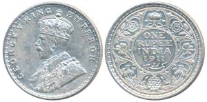 George V, Silver Rupee, 1911, Bombay Mint (Prid 217). About Uncirculated.