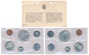 Canada, Elizabeth II, set of 6, Silver Dollar, 50, 25 & 10 Cents, 23.33g, 11.66g, 5.83g & 