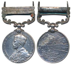 India General Service Medal, George V, Silver, Waziristan 1921-24, awarded to 5714 S-T-M. 