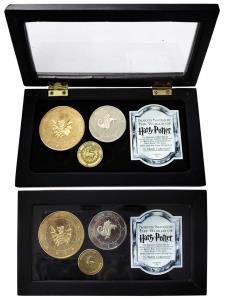 Harry Potter Gringotts Bank, Fantasy Coin Set of 3, within box and certificate. Uncirculat
