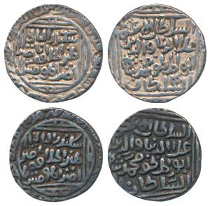 Ala-al-din Muhammad Shah Khilji, Silver Tanka (2), 10.80g & 10.85g, Hadrat Delhi Mint, AH 