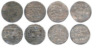 Silver Rupee (4), Sher Shah Suri, Gwalior Mint (2), AH 951, legend within square area on o
