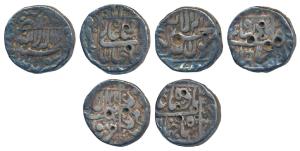 Shah Jahan, Silver ½ Rupee, Patna Mint, complete mint name in left margin (KM 218.7); Sura