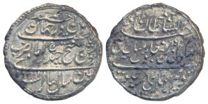Tipu Sultan, Silver Rupee, 11.29g, Patan Mint, AM 1216/6 (KM 126). Very Fine, Rare.