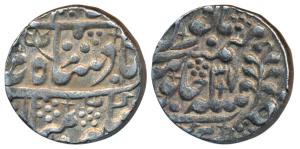 Mughal Issue, Silver Rupee, 11.22g, Sawai Jaipur Mint, in the name of Shah Alam II, RY 32,