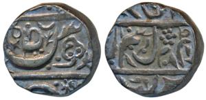 Ibrahim Ali Khan (AH 1288-1326; 1871-1908 AD), Silver Rupee, 10.88g, in the name of Ahmad 