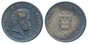 Portugal, Carlos I, Silver 500 Reis, 12.52g, 1891 (KM 535). Very Fine+.