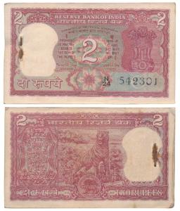Rupees 2 bundle 1983, signed Manmohan Singh (J&R 6.2.8.4,). Very Fine+. (100)