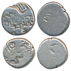 Archaic Punch Marked Coinage, Magadha Imperial, Silver Karshapana (400-350 BC), G/H Series