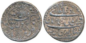 Shah Jahan, Silver Rupee, 11.43g, mint name off flan but style that of Delhi Mint, AH 1040