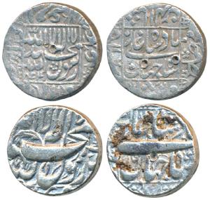 Shah Jahan, Silver Rupee, 11.37g, 10.75g, Lahore Mint, AH 1044/6; Qandhar Mint, RY 16, leg