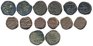 Gwalior, Daulat Rao (AH 1209-1243; 1794-1827 AD), Copper Paisa (3), 8.66g, 9.08g, 9.20g, i