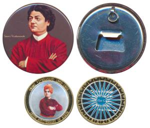 Gold gilt on Copper Medallion of Swami Vivekananda, 2013, celebrating 150th Birth Annivers