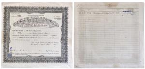 The Asiatic Textiles Company Ltd. Bombay, 10 Shares of Rs 100 each. Issued April 1945.