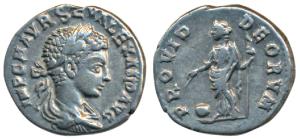 Roman Empire, Severus Alexander (222-235 AD), Silver Denarius, 3.23g, Antioch Mint, obv. L