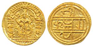 Vijayanagar Empire, Krishna Deva Raya (1509-1529 AD), Gold presentation 2 Hona / Double Pa
