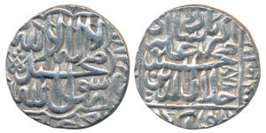 Akbar (AH 963-1014; 1556-1605 AD), Silver Rupee, 11.38g, Dar-ul-Khilafat Agra Mint, AH 969
