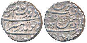 Aurangzeb, Silver Rupee, 11.39g, Machhalipatan Mint, AH 1113/45 (KM 300.55). Very Fine+, S