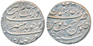 Aurangzeb, Silver Rupee, 11.39g, Dar-ul-Khilafat Shahjahanabad Mint, AH 1119/51, posthumou