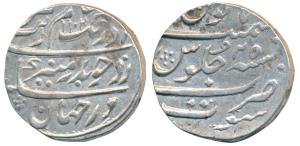 Aurangzeb, Silver Rupee, 11.69g, Surat Mint, AH 1102/25. About Extremely Fine. This coin m