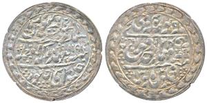 Madho Singh II (AH 1298-1341; 1880-1922 AD), Silver Nazarana Rupee, 11.33g, Sawai Jaipur M
