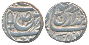 Narindar Singh (VS 1902-1919; 1845-1862 AD), Silver Rupee, 10.97g, in the name of Ahmed Sh