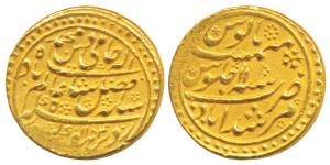 Murshidabad Mint, Gold Mohur, 12.26g, in the name of Shah Alam II, AH 1184/11, issue of 17