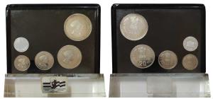 1989 Proof Set, Jawaharlal Nehru Centenary, set of 4, Rupee 1 to 100, with stand. In immac