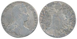 Austria, Maria Theresa, Silver Thaler, 27.92g, 1780, obv. without the initials SF under th