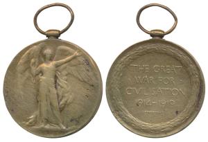 First World War, Victory Medal 1914-19, Bronze, awarded to Cook Mansa Singh, 19 Lancers. V