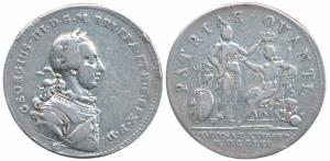 George III (1760-1780), Coronation 1761, Silver Medal, 17.38g, obv. laureate and armored b