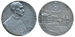 Belgium, College Medal, Silver Gilt Bronze, 70.5g, issued to Honor Cardinal Mercier (1851-