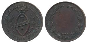 St. Dunstan, Tennis medal, obv. Lawn Tennis Fund, rev. a wreath of flowers. Very Fine. St 