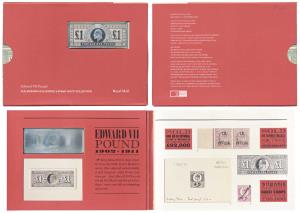 Great Britain, 1 Pounds stamp of Edward VII, Large Silver Ingot, 33.3g, struck at the Roya