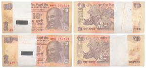Rupees 10 Bundles (2), 2014, signed Raghuram Rajan, inset L. Uncirculated. (200)