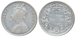 Victoria Queen, Silver Rupee, 1862, Bombay Mint, A / II / 0 / 11, (Prid 94). Very Fine, Ra