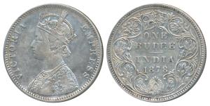Victoria Empress, Silver Rupee, 1878, Bombay Mint, A3 / II(i) / No dot, Unlisted in Pridmo