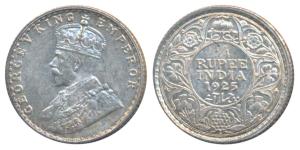 George V, Silver ¼ Rupee, 1925, Bombay Mint. (Prid 458). Uncirculated.