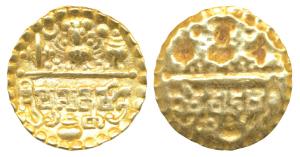 Sarabhapurias of Mahakosala, Prasannamitra (c. 5th-6th century AD), Gold Unit, 1.32g, Repo