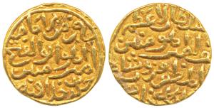 Firuz Shah Tughluq (AH 752-790; 1351-1388 AD), Gold Tanka, 10.98g, Mintless and dateless, 