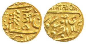 Umaid Singh (VS 1975-2004; 1918-1947 AD), Gold Mohur, 11g, with the name of George V, obv.
