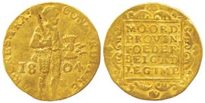 Netherlands, Batavian Republic (1796-1805), Gold Ducat, 3.44g, Utrecht Mint, obv. knight s