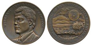 William Jefferson Clinton, Bronze Medal, 1993, Inauguration medal of the 42nd President of