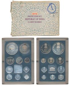 1979 Proof Set, Happy Child Nation’s Pride, set of 10, 1 Paisa to Rupees 50. In near immac